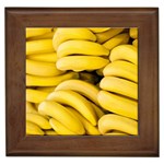 Bananas, Macro, Fruits, Ripe Bananas Framed Tile Front