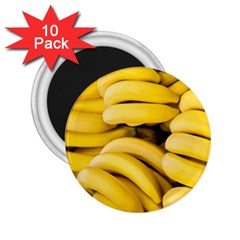 Bananas, Macro, Fruits, Ripe Bananas 2 25  Magnets (10 Pack)  by kyorashop23