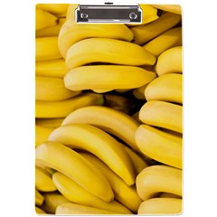 Bananas, Macro, Fruits, Ripe Bananas A4 Acrylic Clipboard by kyorashop23
