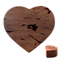 Bananas, Macro, Fruits, Ripe Bananas Heart Wood Jewelry Box by kyorashop23
