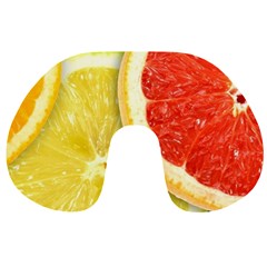 Fruit, Lemon Travel Neck Pillow by kyorashop23