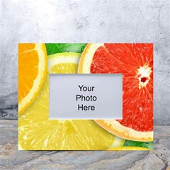 Fruit, Lemon White Tabletop Photo Frame 4 x6  by kyorashop23