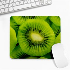 Kiwi Fruits, Close-up, Exotic Fruit Large Mousepad by kyorashop23