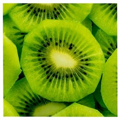 Kiwi Fruits, Close-up, Exotic Fruit Wooden Puzzle Square by kyorashop23