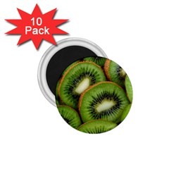 Kiwi Texture, Background With Kiwi, Fruits, Kiwi 1 75  Magnets (10 Pack)  by kyorashop23