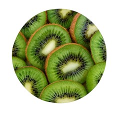 Kiwi Texture, Background With Kiwi, Fruits, Kiwi Mini Round Pill Box by kyorashop23