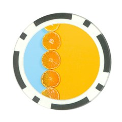 Orange, Slices, Fruit, Citrus Poker Chip Card Guard by kyorashop23
