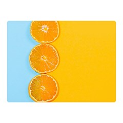 Orange, Slices, Fruit, Citrus Two Sides Premium Plush Fleece Blanket (mini) by kyorashop23