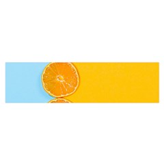 Orange, Slices, Fruit, Citrus Oblong Satin Scarf (16  X 60 ) by kyorashop23