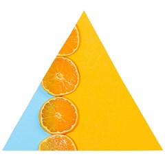 Orange, Slices, Fruit, Citrus Wooden Puzzle Triangle by kyorashop23