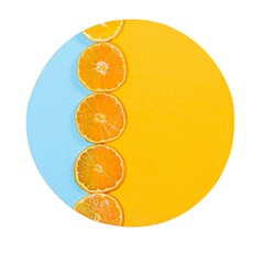 Orange, Slices, Fruit, Citrus Mini Round Pill Box (pack Of 5) by kyorashop23