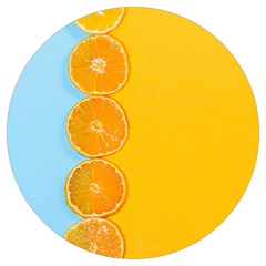 Orange, Slices, Fruit, Citrus Round Trivet by kyorashop23