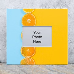 Orange, Slices, Fruit, Citrus White Wall Photo Frame 5  X 7  by kyorashop23