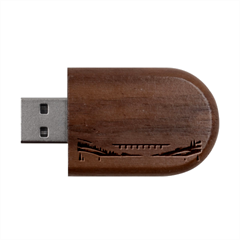 Artwork Painting Sculpture Nature Wood Oval Usb Flash Drive by Salmanaz77