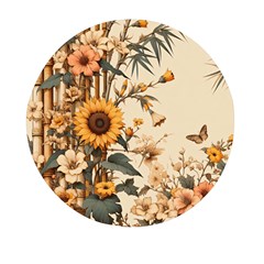 Sunflower Flowers Nature Trees Mini Round Pill Box (pack Of 3) by Salmanaz77