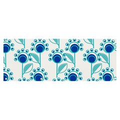 Blue Daisy Minimalist Leaves   Banner And Sign 8  X 3  by ConteMonfrey