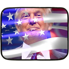 Donald Trump Flag Fleece Blanket (mini) by vintagetrump