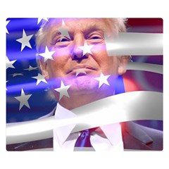 Donald Trump Flag Two Sides Premium Plush Fleece Blanket (kids Size) by vintagetrump