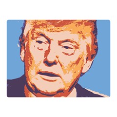 Orange Donald Trump Two Sides Premium Plush Fleece Blanket (mini) by vintagetrump