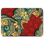 Pattern Shape Colorful Flower Leaves Large Doormat 30 x20  Door Mat