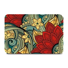 Pattern Shape Colorful Flower Leaves Plate Mats by Posterlux