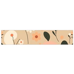 Minimalist Pattern With Simple Lines,flower And Shapes, Creating A Clean And Modern Small Premium Plush Fleece Scarf by myclothy