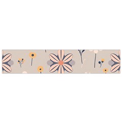  Minimalist Pattern With Simple Lines,flower And Shapes, Creating A Clean And Modern Small Premium Plush Fleece Scarf by myclothy