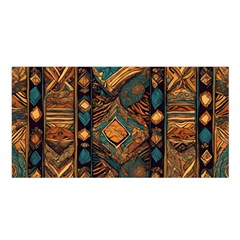 Tribal Chic Satin Shawl 45  X 80  by pollyparadiseartshop