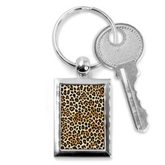 Leopard Key Chain (rectangle) by pollyparadiseartshop