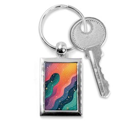 Art Abstract Pattern Key Chain (rectangle) by Salmanaz77