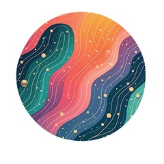 Art Abstract Pattern Mini Round Pill Box (pack Of 5) by Salmanaz77