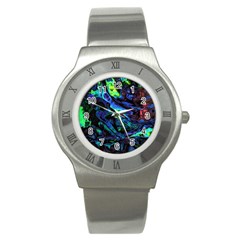Sci-fi Scenester Stainless Steel Watch by MRNStudios