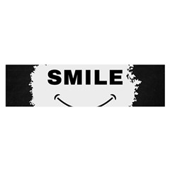 Black And White Simple Make Me Smile T Shirt 20250203 014057 0000 Oblong Satin Scarf (16  X 60 ) by Cowcow2005