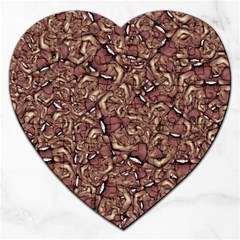 Human Spider Mutant Creatures Motif Random Pattern Jigsaw Puzzle (heart) by dflcprintsclothing