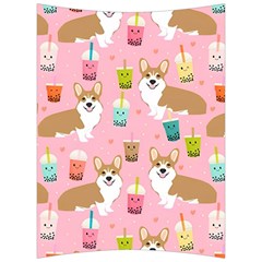 Corgi Bubble Boba Tea Pink Pattern Back Support Cushion by Salmanaz77