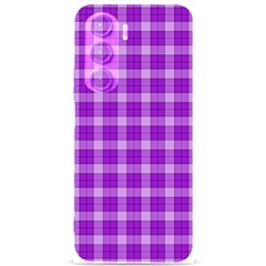 Purple Plaid Tartan 3 Samsung Galaxy S24 Plus 6 7 Inch Black Tpu Uv Case by dressshop