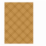 Autumn Fall Plaid Tartan 1 Diagonal Small Garden Flag (Two Sides) Front