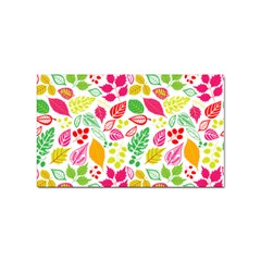 Leaves Pattern Seamless Texture Sticker Rectangular (100 Pack) by Maspions