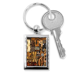 3d Letters Macro Wooden Letters Letters Textures Key Chain (rectangle) by Salmanaz77