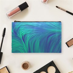 Psicodelia Zyguratti Texture Cyanturquoise Cosmetic Bag (medium) by Salmanaz77