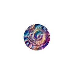 Abstract Fractal Art Swirl Pattern 1  Mini Magnets by Salmanaz77