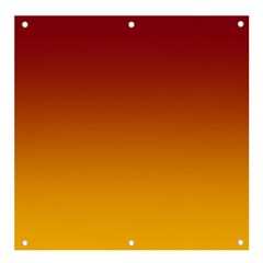 Burgundy Red To Amber Orange Linear Gradient Banner And Sign 4  X 4  by GradientsOmbre