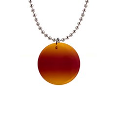 Amber Orange To Burgundy Red Bilinear Gradient 1  Button Necklace by GradientsOmbre