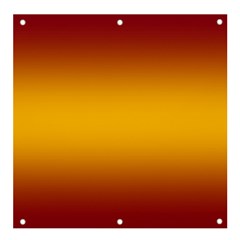 Burgundy Red To Amber Orange Bilinear Gradient Banner And Sign 4  X 4  by GradientsOmbre