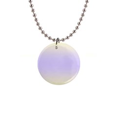 Cream Yellow To Pale Violet Bilinear Gradient 1  Button Necklace by GradientsOmbre
