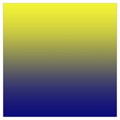 Electric Yellow To Navy Blue Linear Gradient Lightweight Scarf  by GradientsOmbre