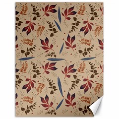 Leaves Pattern Teal Seamless Fall Canvas 18  X 24  by Sabxi