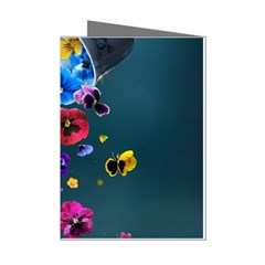 Falling Flowers, Art, Coffee Cup Mini Greeting Cards (pkg Of 8) by kyorashop23