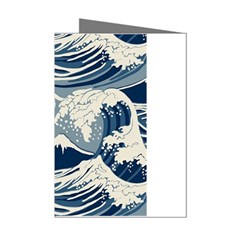 Japanese Wave Pattern Mini Greeting Cards (pkg Of 8) by Cemarart