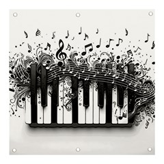 Piano Sounds Banner And Sign 3  X 3  by RiverRootz